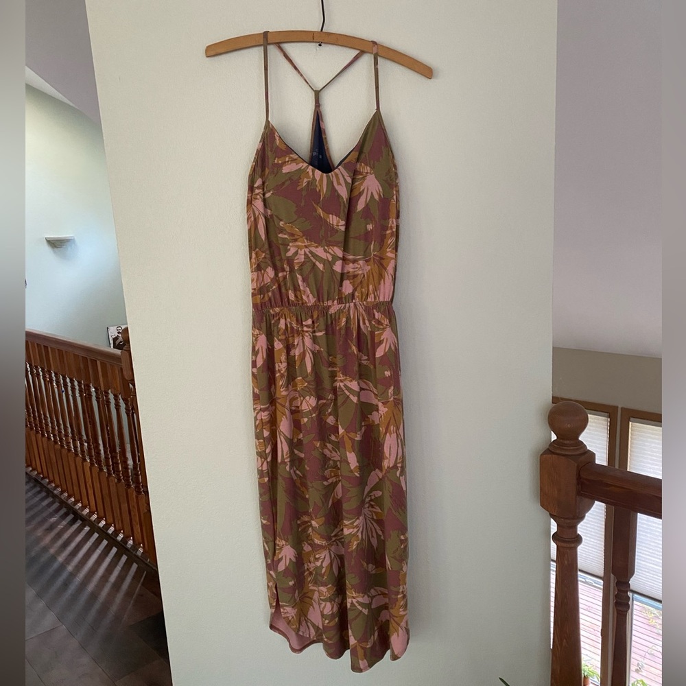 Prana Ayla Spaghetti Strap Racerback Midi Dress with Built in Bra